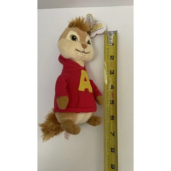 2011 TY Beanie Babies Alvin And The Chipmunks Movie Plush 7" With Original Tags - Picture 13 of 14